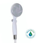Large 3.5 Inch Shower Head With Extra Long 84 Inch Hose, Pause Function, WaterSense Certified Handheld Shower Sprayer With Oversized Spray Head, White