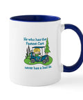 Premium Ceramic Coffee Mug 11 Oz Featuring Fastest Cart Graphic Art with colorful design for daily use in home or office.