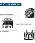 Front 4WD Wheel Hub Bearing Assembly With ABS Direct OEM Replacement Bolt On For Ford Explorer showing features