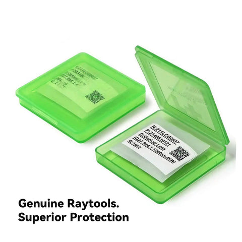 Set Of 10 Fiber Laser Protective Lenses For Raytools Cutting Heads, 27.9mm Diameter And 4.1mm Thick, 99.5 Percent Transmission