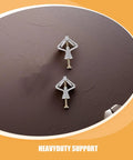 Heavy Duty Drywall Anchors And Screws Kit 50 Sets Plastic And Steel for hollow walls, mounted on a textured wall.