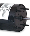 Shaded Pole HVAC Motor 3M557, 115V Direct Drive, 1550 RPM, Frame 3.3, 1/30 HP, Totally Enclosed Air Over, OEM Replacement for Air Over Fans and Blowers Like Bathroom Fans and Range Hoods black motor with shaft