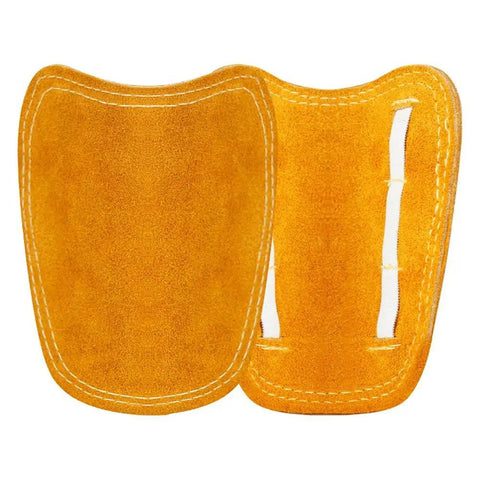 Heavy Duty Welding Shoe Covers Heat Resistant Boot Covers With Anti-Scald Toe Guards in cowhide leather front view