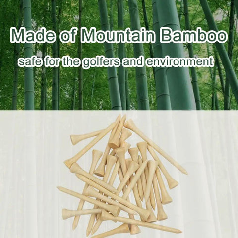 Bamboo Golf Tees Three And One Quarter Inch Long 110 Pack Great Value Eco Friendly Biodegradable Durable Tall Tees Pile