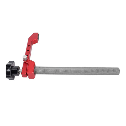 Heavy-Duty Benchtop Quick Clamp With 20mm Extended Aluminum Alloy Build And Two Dovetail Pins For Woodworking side view