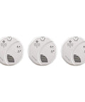 Hardwired Smoke And Carbon Monoxide Detectors 3 Pack With Battery Backup For Home Safety 120 Volt Photoelectric Smoke And Electrochemical CO Alarms