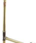 Tough As Nails Nickel Bathtub Overflow Drain With 1 1 2 Inch Slotted Plug and Solid Brass Tee Pipe Assembly showing brass and nickel components.