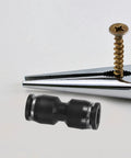 Sick Air Hose Fitting Kit For Shop With 3/8 Inch Npt Male Threads Plus Push Connect Elbows And Tees Made From Copper And Plastic Bodies Snap In Easy No Tools Hook Up Pneumatics Fast Keep Lines Flowing Smooth Through Busy Garage Zone Today black push-connect fitting and screw