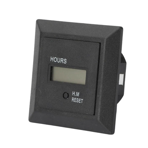 Panel Mount Industrial Hour Meter With Front Digital Hours Display ABS Housing For Runtime Tracking And Maintenance Logs Machine Run Time Counter
