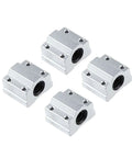 High Precision Linear Guide Rail Kit With 12mm Optical Axis And SCS12UU Bearing Block Plus SK12 Shaft Support, four blocks
