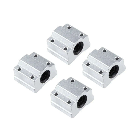 High Precision Linear Guide Rail Kit With 12mm Optical Axis And SCS12UU Bearing Block Plus SK12 Shaft Support, four blocks