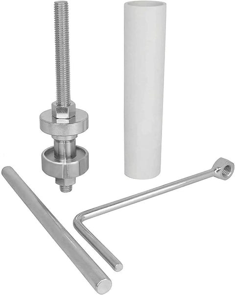 All In One Washer Repair Kit 13 Piece Set with Bearings Shafts, PVC Driver Pipe, Gear Lever, and Spacers for Drum Washers.