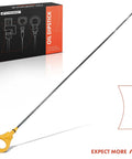 Go-To Engine Oil Dipstick Measuring Rod For Toyota Camry 2002-2011 Corolla 2009-2010 with yellow handle shown on white background