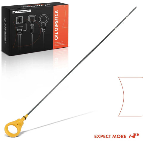 Go-To Engine Oil Dipstick Measuring Rod For Toyota Camry 2002-2011 Corolla 2009-2010 with yellow handle shown on white background