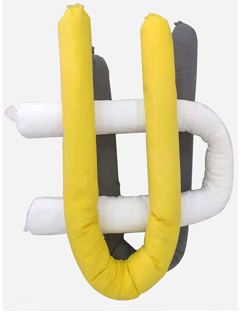 Heavy Duty Oil Absorbent Socks For Grease And Motor Fluids Industrial Polypropylene Booms That Catch Oil Leaks On Job Sites A Sweet Spill Saver Built Tough As Nails To Soak Oily Messes Fast