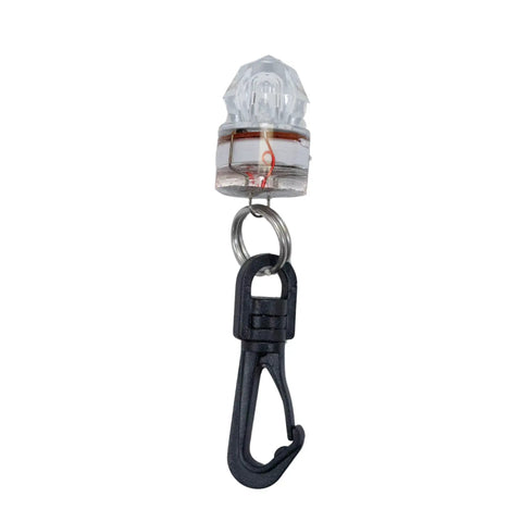 Diamond Shape Water Activated LED Safety Flash Light With Clip Mini Waterproof White Light For Night Dives Low Visibility Emergency Gear And Outdoor Adventures