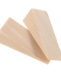 Two Pack Wooden Door Stopper Wedge Triangular Floor Block beige compact design that keeps doors open and stops slams sturdy bedroom