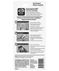 Instructions on using Six Way Pool Water Test Strips for Rapid Chemical Readings with seamless app sync.