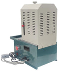 Heavy Duty Electric Corner Rounder With Smooth Foot Pedal And Quick Swap Blades For Paper Vinyl Plastic Film Trimming side view of machine