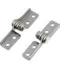2 Pack Stainless Steel Torque Shaft Hinges With Adjustable Torque And 90 Degree Damping Locking Action, Left And Right Set, 66mm Shaft