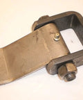 Two Heavy Duty Door Hinges For Dump Trailers And Freight Trucks, greasable strap style cargo door hardware in detailed view.