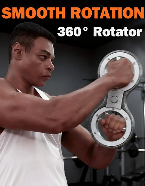 Front view of Fitarc 12‑pound rotator burn machine, a hand and forearm trainer with dual rotating discs