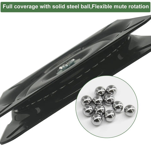 Beefy 6.25 Inch Heavy Duty Bar Stool Swivel Plate Replacement With Square Turntable and steel ball bearings detail