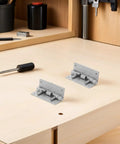 Detachable Stainless Steel Cabinet Door Hinges Set Of Two Dope Concealed Hidden Mount Hinges For Kitchen Cabinets Vanity Units And Furniture Easy Detach Design Durable Rust Resistant Multiuse on wood cabinet top