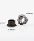 Door Hinge Pin And Bushing Repair Kit Zinc Plated Steel Beefed Up Heavy Duty Replacement For Chevy GMC Fullsize Trucks And SUVs 1988 To 2002 Includes 4 Pins 8 Bushings And 4 E Ring Clips Easy Install. 9.3mm bushings