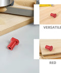 Six Piece Aluminum Alloy Table Stop Set with Low Profile Design and Scratch Resistant Surface for Woodworking Benches