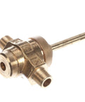 Oven Valve Assembly OEM Replacement Part G01878-1 for Gas Oven showing brass material and connection ports.