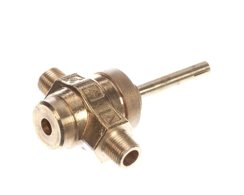 Oven Valve Assembly OEM Replacement Part G01878-1 for Gas Oven showing brass material and connection ports.