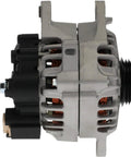 Side view of a 12V 90A Alternator Replacement For Hyundai Accent 03 09 Tiburon 04 07 Tucson 06 09 Kia Rio 06 09 Spectra 04 06 Sportage 05 10.