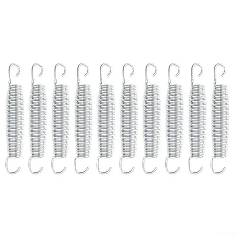 Heavy Duty 10-Pack Extension Springs Steel 50KG Load Capacity 17.8cm for Garage Doors Trailer Ramps Farm Machinery.