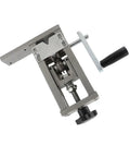 Heavy Duty Manual Wire Stripper For Scrap Recycling Adjustable Stripping Machine with hardened steel blade and hand crank, top view.