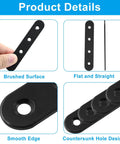 12 Pack 4 Inch Straight Brackets Stainless Steel Flat Mending Braces with brushed surface and smooth edges