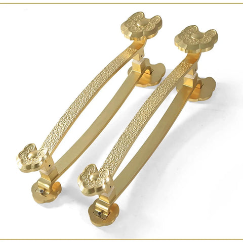 Double Sided Glass Wood Sliding Door Handle Pull And Push Heavy Duty Aluminum Barn Door Hardware Set Vintage Replacement