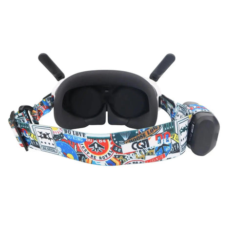 Elastic Headband For Insta360 Antigravity A1 Vision And DJI FPV Goggles 2 V2 Flight Glasses with colorful design, secure fit