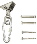 Heavy Duty 1000 Lb Hanging Hardware Kit With 360 Degree Rotating Hooks for swing yoga gym and punching bags, includes screws
