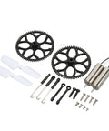 Durable RC Helicopter Gear Screw Kit For XK K110s Remote Control Aircraft showing gears and screws