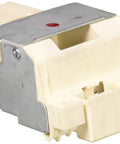 Genuine OEM Door Locker Assembly for Dishwashers Replacement Part, beige, metal and plastic, with mounting bracket and latch detail