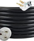 Heavy Duty 50 Foot Welder Extension Cord For 50 Amp 220V With 8 Gauge Wire NEMA 6-50 Connector And Lighted End Coiled View