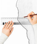 Rugged Concrete Crack Width Gauge Ruler 0.1 to 7.0 mm Dual Metric Polycarbonate Parallax Free Built For The Job Site With 31 Precision Width References