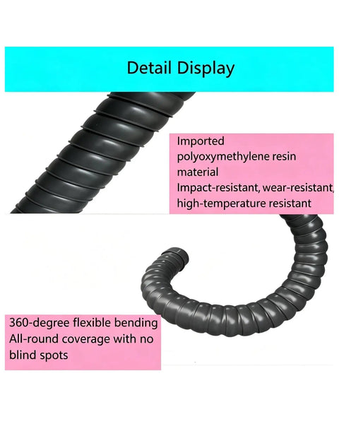 Flexible Soldering Smoke Absorber Arm With Mount For 360 Degree Rotation And Precise Fume Capture, showing 360-degree flex and resin material