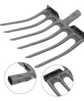 High-Performance Steel Soil Loosening Fork With Four-Tooth Design For Deep Soil Aeration And Easy Mount Handle