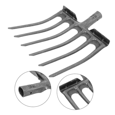 High-Performance Steel Soil Loosening Fork With Four-Tooth Design For Deep Soil Aeration And Easy Mount Handle