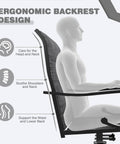 Ergonomic chair with high backrest design showcasing head, neck, and back support related to 7 Piece Outdoor Dining Set With 6 Swivel Rocker Chairs