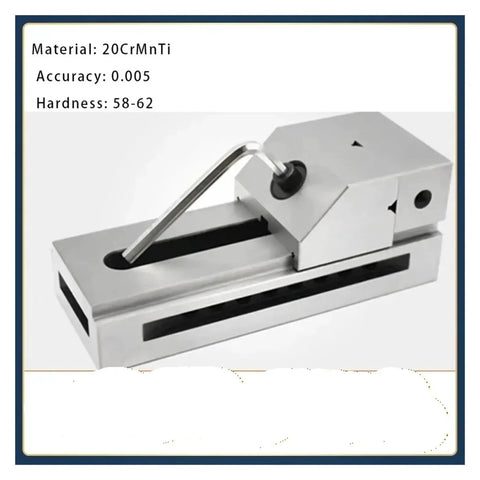High Precision CNC Router Vise Clamp Fixture For Surface Grinding Milling And EDM Quick Adjust Jaw Width Sturdy Tool Maker Vise Fits QKG88 100 125, 20CrMnTi