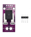 Rock Hard Hall Current Sensor Module Rated At One Hundred Fifty Amps Made For Motor Control Circuit Designs and Garage Builds Featuring Ten Millivolt Per Amp Sensitivity For Nailing Precise Current Readings on a purple PCB.