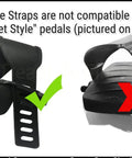 Extra Long 12 Inch Bike Pedal Straps For NordicTrack Fitness Bikes Pair Heavy Duty Left And Right Straps Secure Fit No Ratchet Style